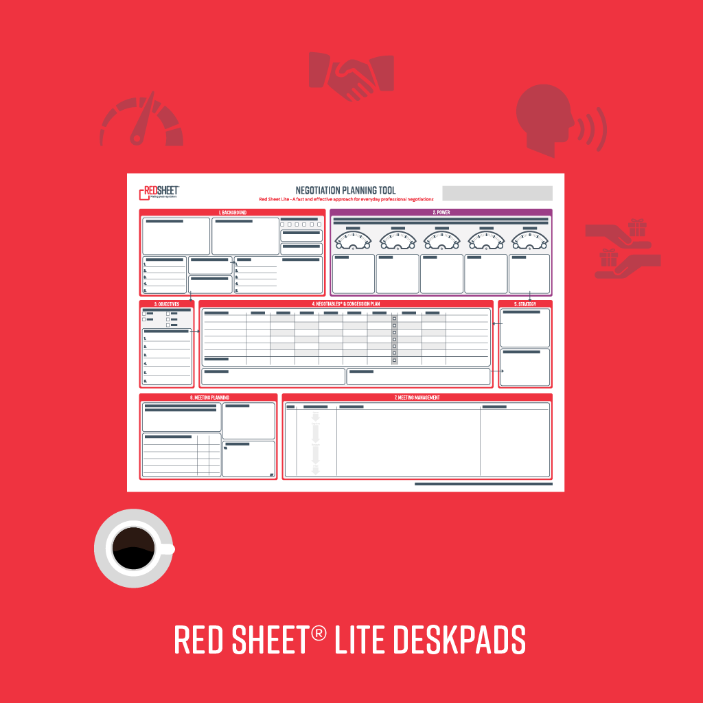 Red Sheet Lite Deskpads