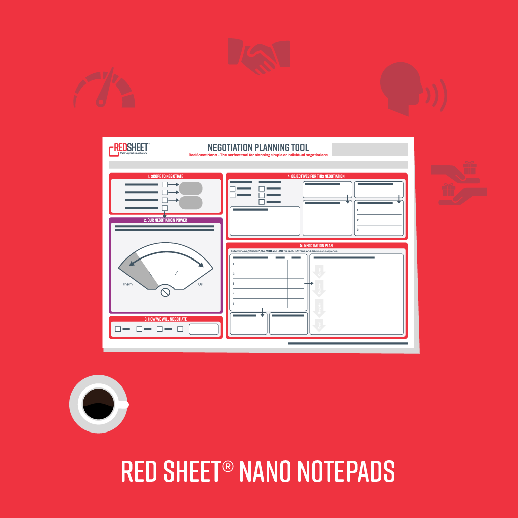 Red Sheet Nano Notepads