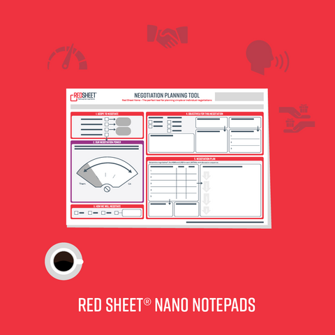 Red Sheet Nano Notepads
